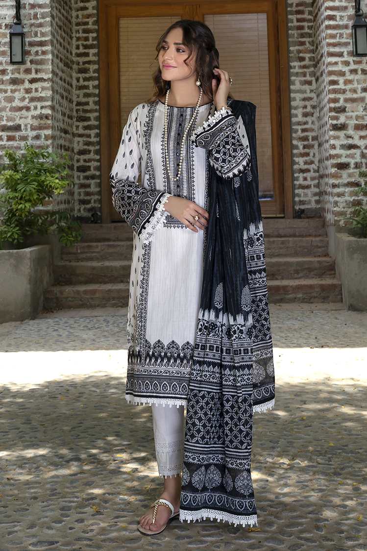 Picture of Ellena - 3-PC Unstitched Digital Printed Lawn Suit - Available at Raja Sahib