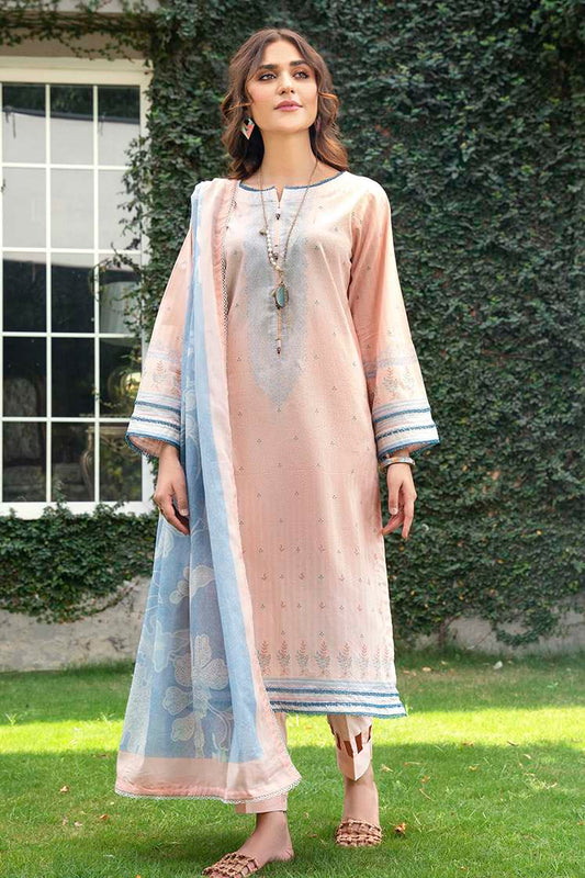 Picture of Ellena - 3-PC Unstitched Digital Printed Lawn Suit - Available at Raja Sahib