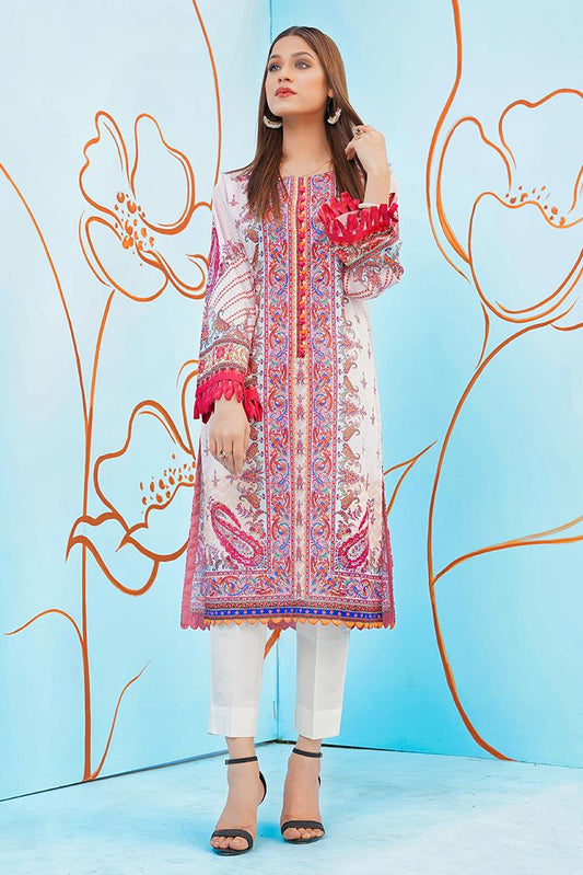 Picture of Ellena - Digital Printed Jacquard Shirt - Available at Raja Sahib