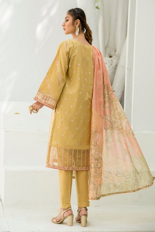 Picture of Ellena - 3-PC Stitched Cambric Cotton Suit - Available at Raja Sahib