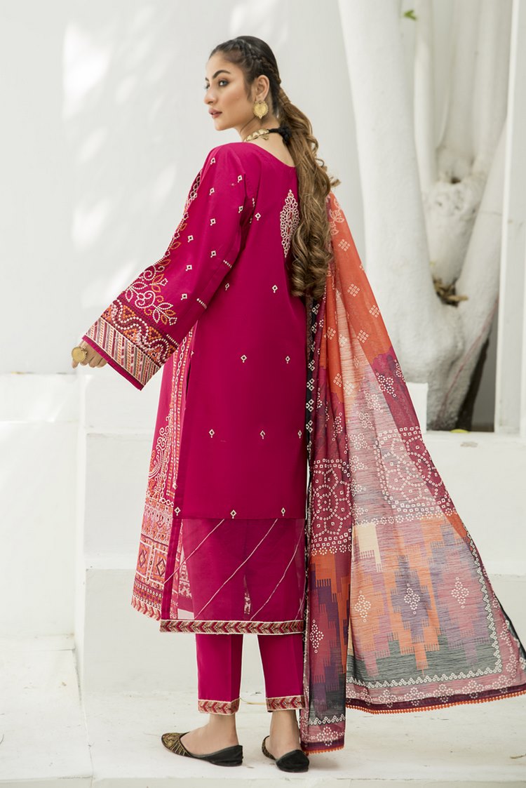 Picture of Ellena - 3-PC Stitched Cambric Cotton Suit - Available at Raja Sahib