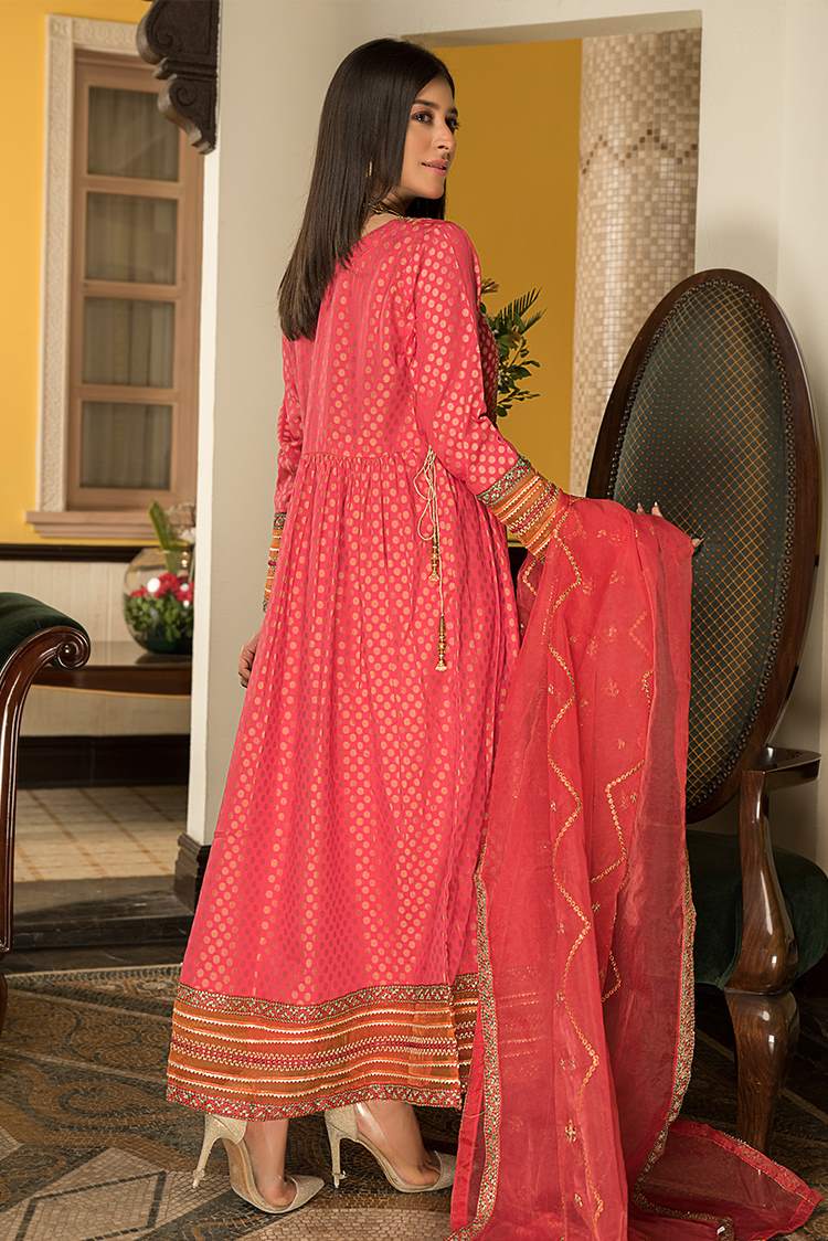Picture of Ellena - 3-PC Stitched Jacquard Lawn Suit - Available at Raja Sahib