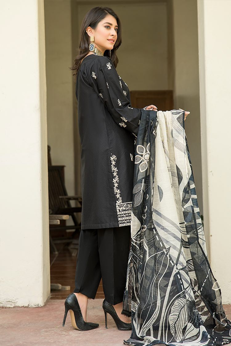 Picture of Ellena - 3-PC Stitched Lawn Suit - Available at Raja Sahib