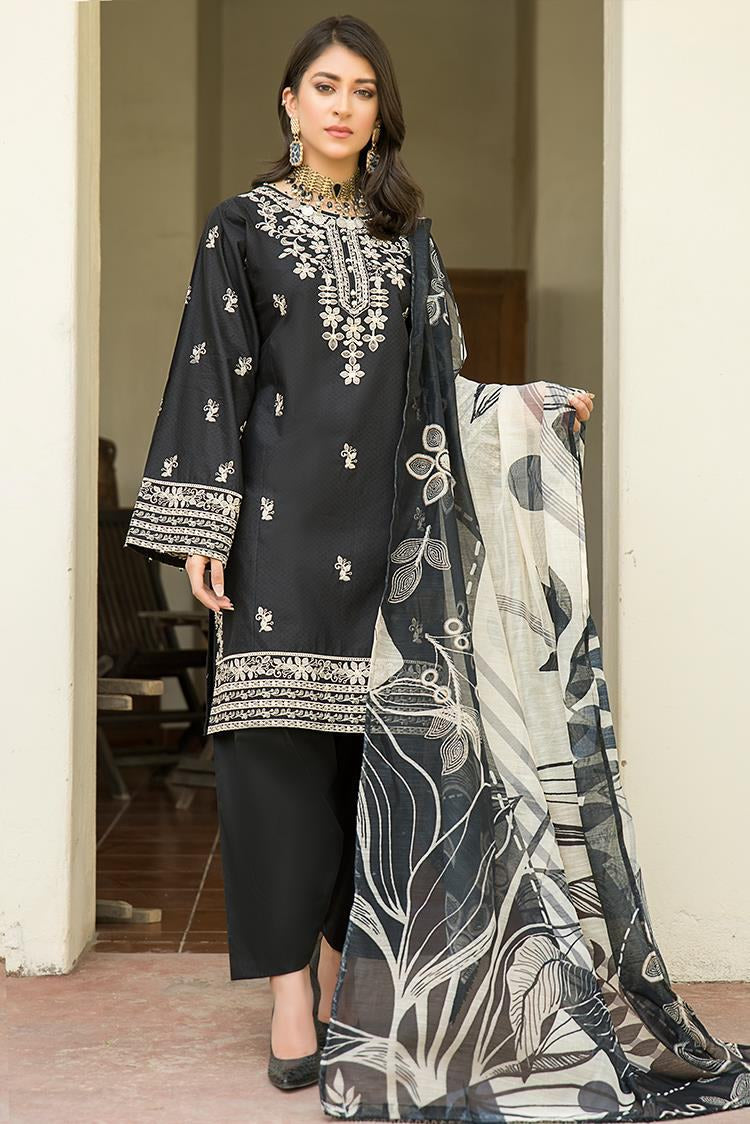Picture of Ellena - 3-PC Stitched Lawn Suit - Available at Raja Sahib