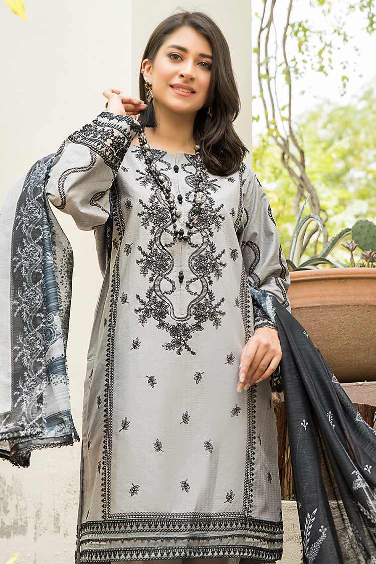 Picture of Ellena - 3-PC Stitched Lawn Suit - Available at Raja Sahib