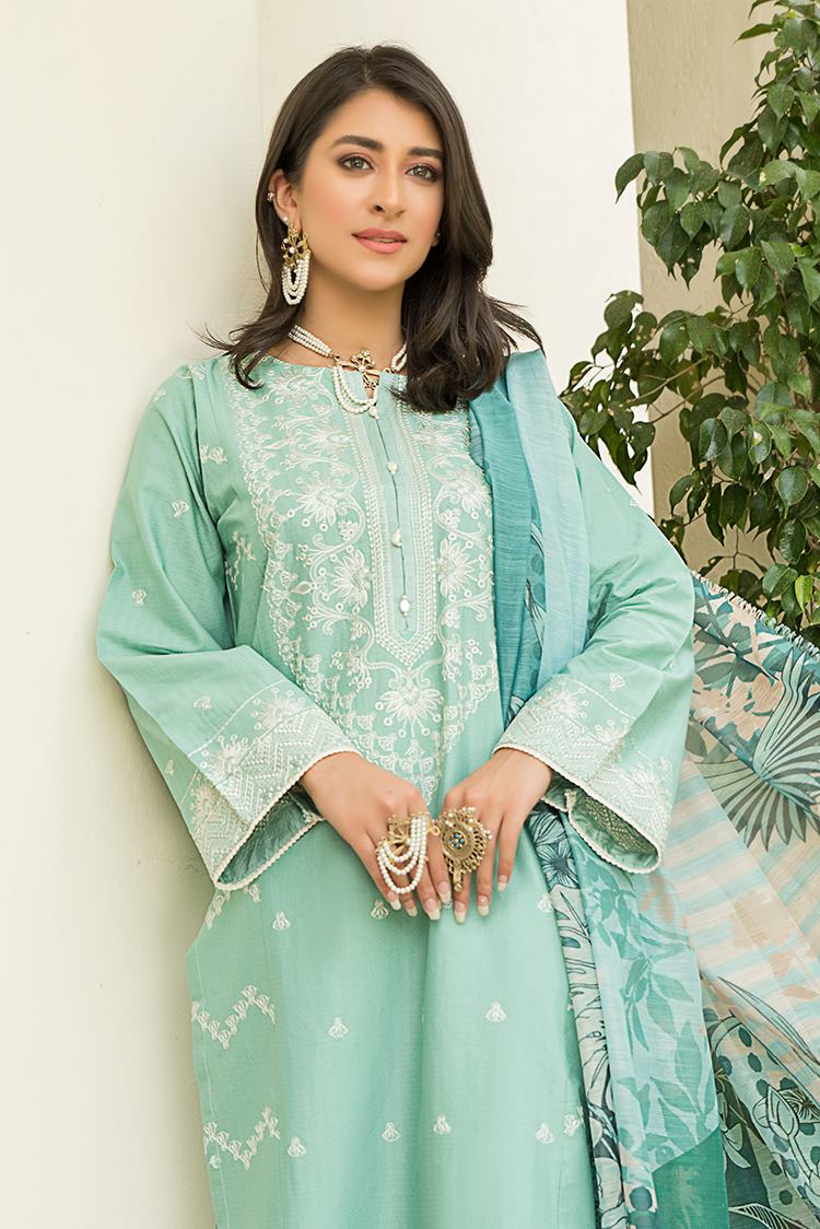 Picture of Ellena - 3-PC Stitched Lawn Suit - Available at Raja Sahib