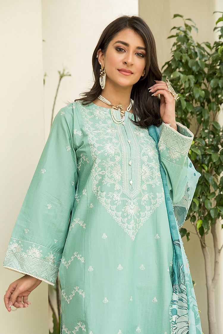 Picture of Ellena - 3-PC Stitched Lawn Suit - Available at Raja Sahib