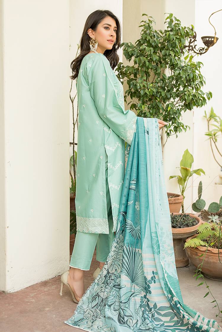 Picture of Ellena - 3-PC Stitched Lawn Suit - Available at Raja Sahib