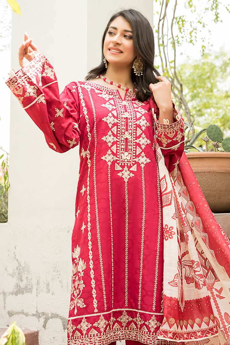 Picture of Ellena - 3-PC Stitched Lawn Suit - Available at Raja Sahib