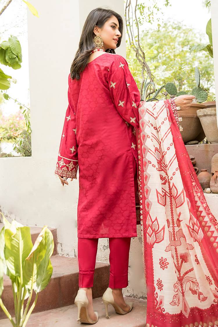 Picture of Ellena - 3-PC Stitched Lawn Suit - Available at Raja Sahib