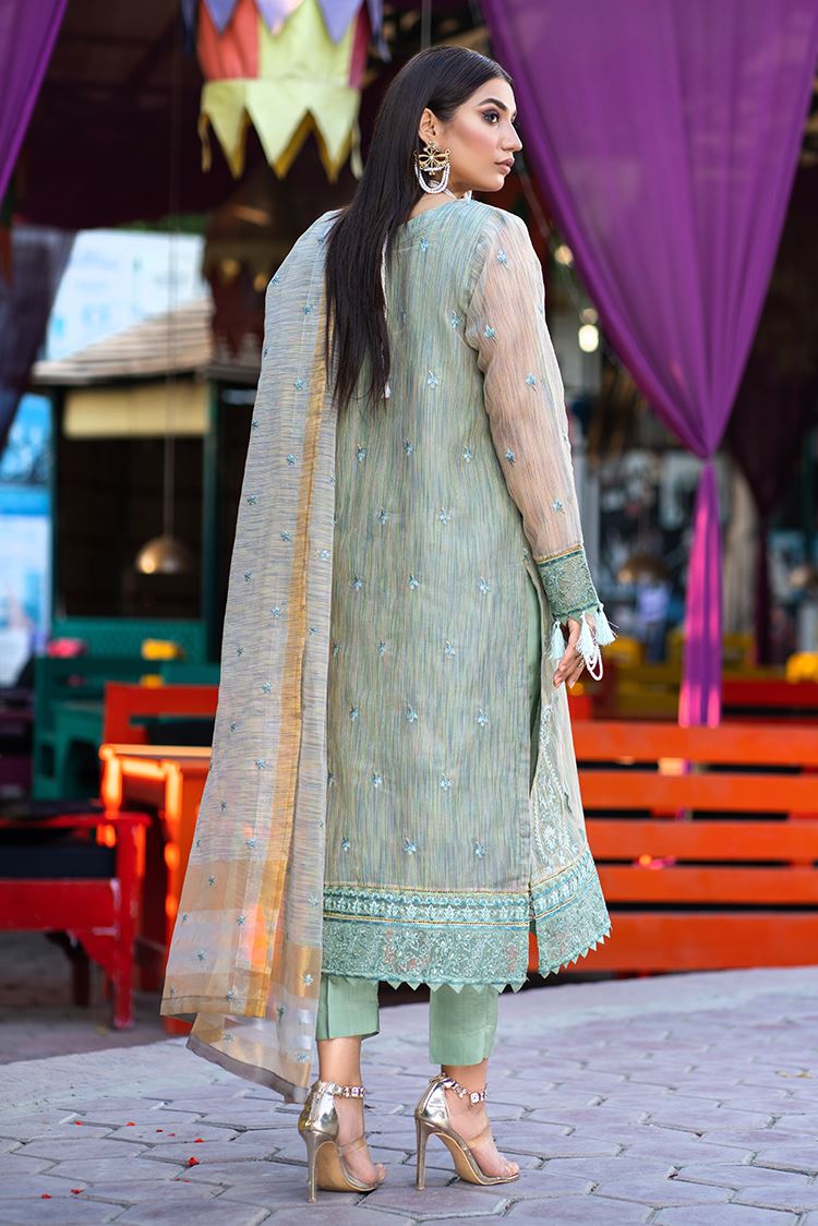 Picture of Ellena - 3-PC Stitched Organza Suit - Available at Raja Sahib