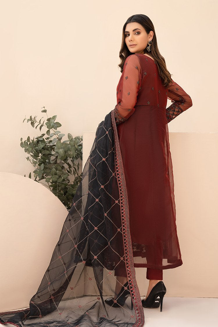 Picture of Ellena - 3-PC Stitched Organza Suit - Available at Raja Sahib