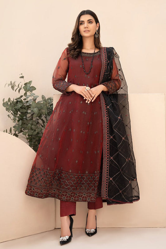 Picture of Ellena - 3-PC Stitched Organza Suit - Available at Raja Sahib