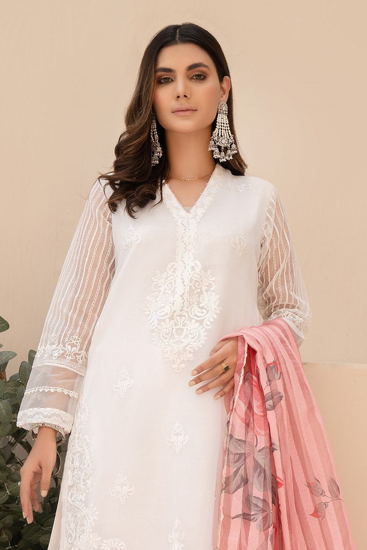 Picture of Ellena - 3-PC Stitched Organza Suit - Available at Raja Sahib