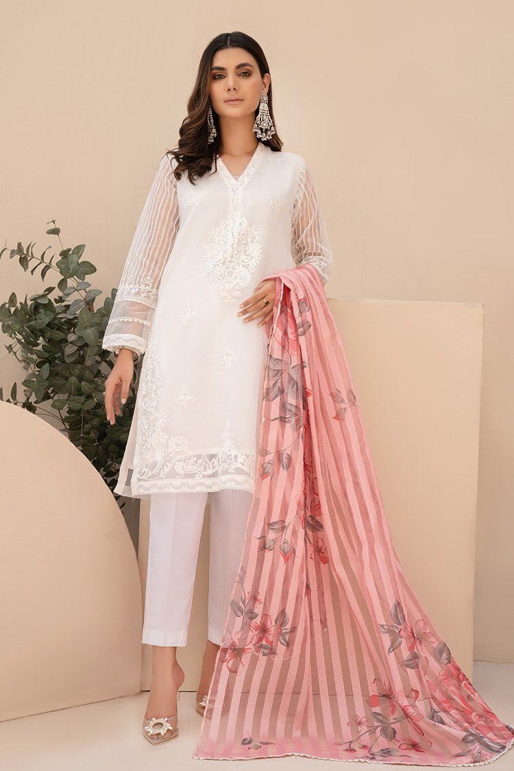 Picture of Ellena - 3-PC Stitched Organza Suit - Available at Raja Sahib