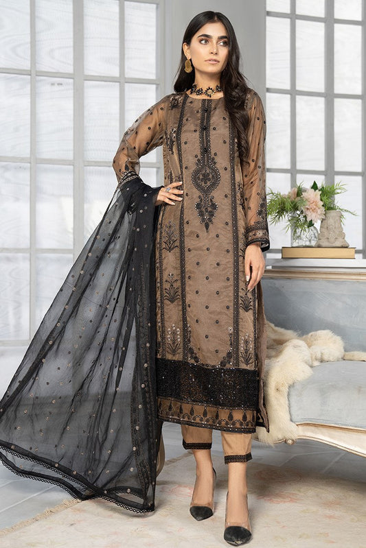 Picture of Ellena - 3-PC Stitched Organza Suit - Available at Raja Sahib