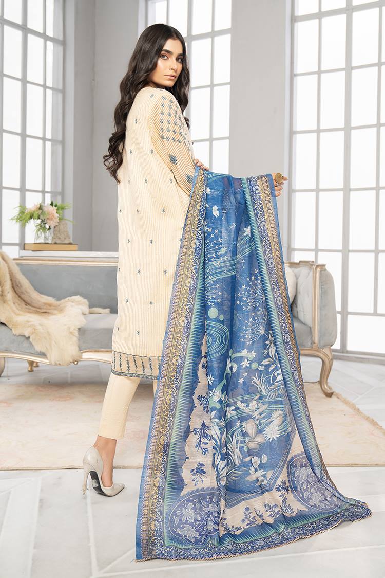 Picture of Ellena - 3-PC Stitched Organza Suit - Available at Raja Sahib