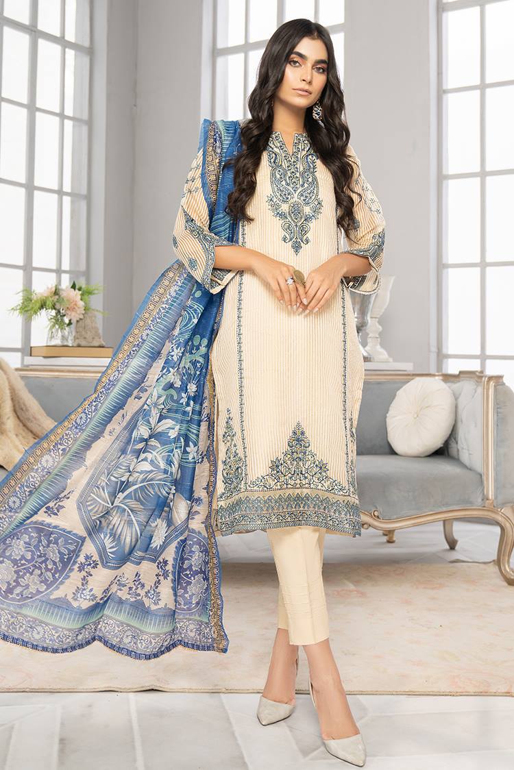 Picture of Ellena - 3-PC Stitched Organza Suit - Available at Raja Sahib