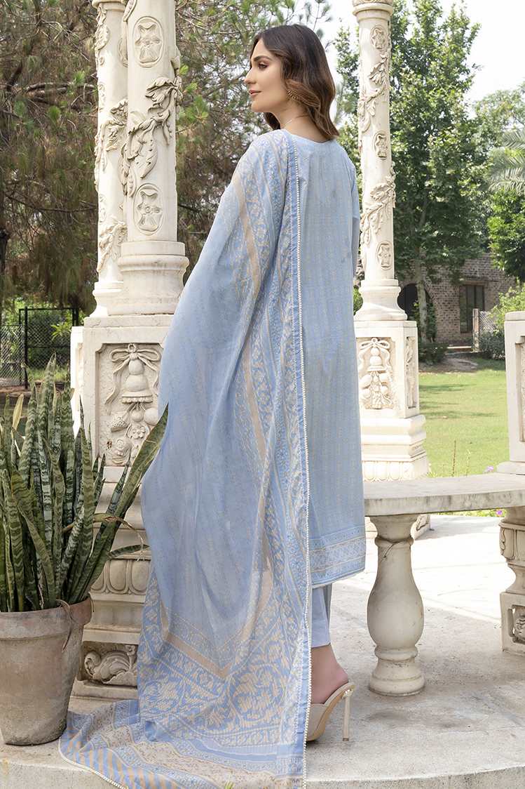 Picture of Ellena - 3-PC Unstitched Digital Printed Lawn Suit - Available at Raja Sahib
