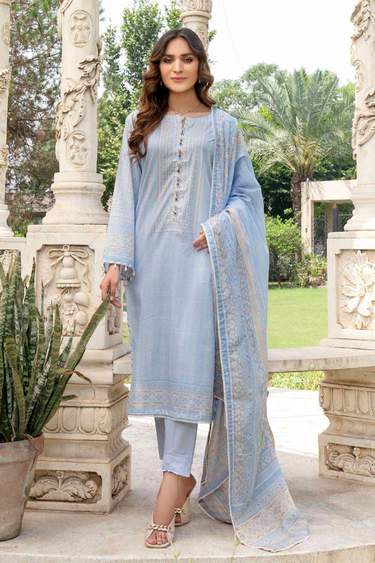 Picture of Ellena - 3-PC Unstitched Digital Printed Lawn Suit - Available at Raja Sahib