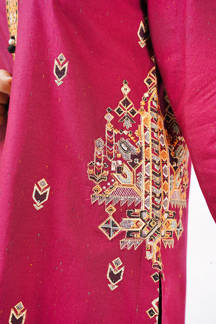 Picture of Ellena - Printed Khaddar Shirt - Available at Raja Sahib
