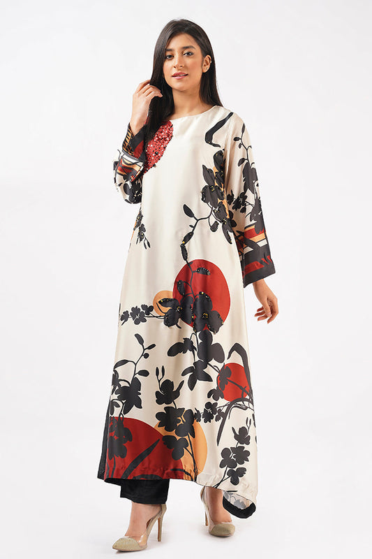 Picture of Ellena - 1-PC Stitched Soft Crepe Shirt - Available at Raja Sahib