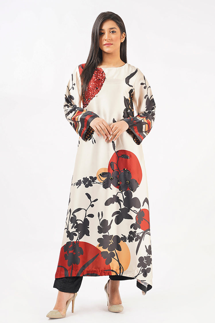 Picture of Ellena - 1-PC Stitched Soft Crepe Shirt - Available at Raja Sahib