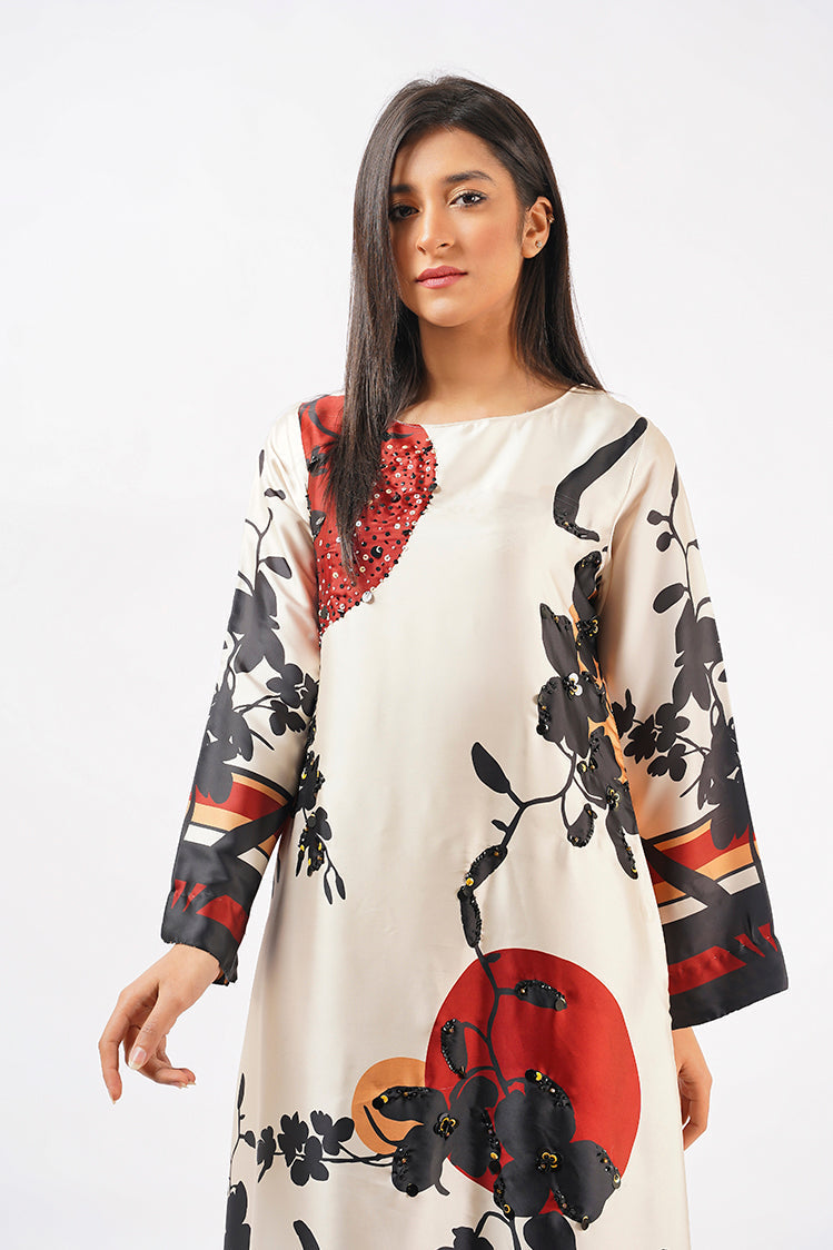 Picture of Ellena - 1-PC Stitched Soft Crepe Shirt - Available at Raja Sahib