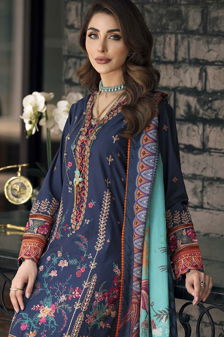 Picture of Ellena - 3-PC Unstitched Digital Printed Lawn Suit - Available at Raja Sahib
