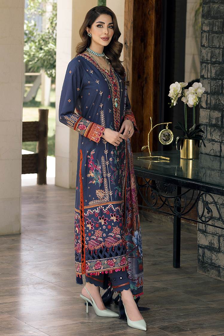 Picture of Ellena - 3-PC Unstitched Digital Printed Lawn Suit - Available at Raja Sahib
